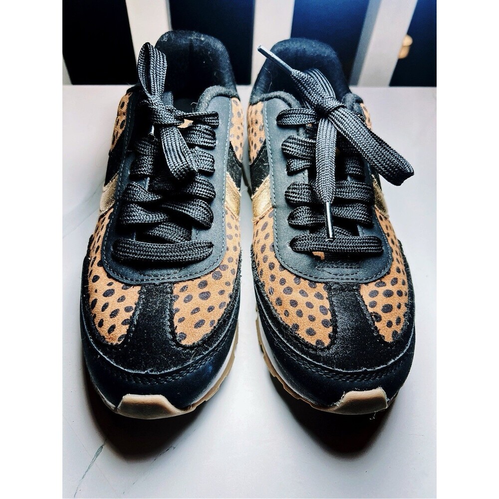 Cat & Jack Sneakers Girls' Size 4 Ellison Leopard Print Maximalist Footwear